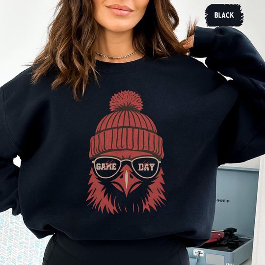 Discover Retro Cardinals Mascot Sweatshirt, High School Mascot jumper, Cardinals Pride Crewneck, Cardinals College School Spirit Sweater, Cards Pride