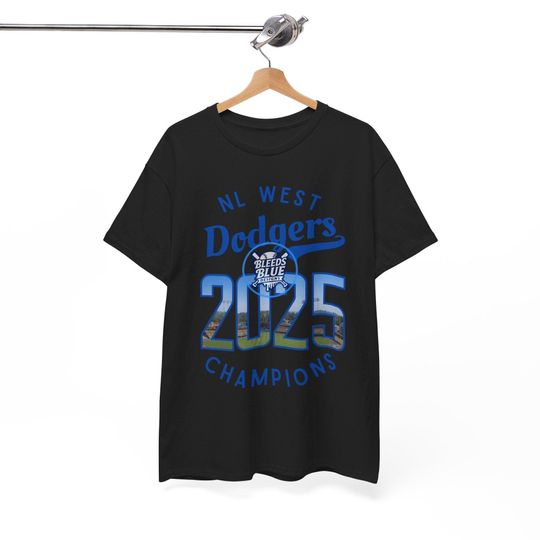 Discover Los Angeles Dodgers 2025 West Champs T-Shirt Baseball