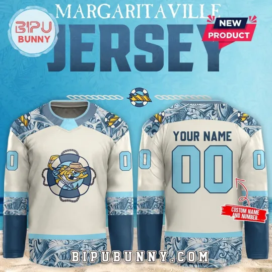 Discover Personalized Toledo Walleye Margaritaville Hockey Shirt Men's Fan Gear Gift