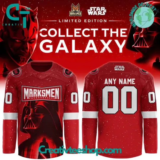 Discover Personalized Fayetteville Marksmen x Star Wars Hockey Shirt Men's Fan Gear Gift