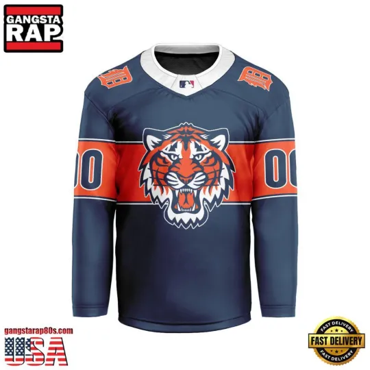 Personalized Detroit Tigers Special Hockey Shirt Men's Fan Gear Christmas Gift