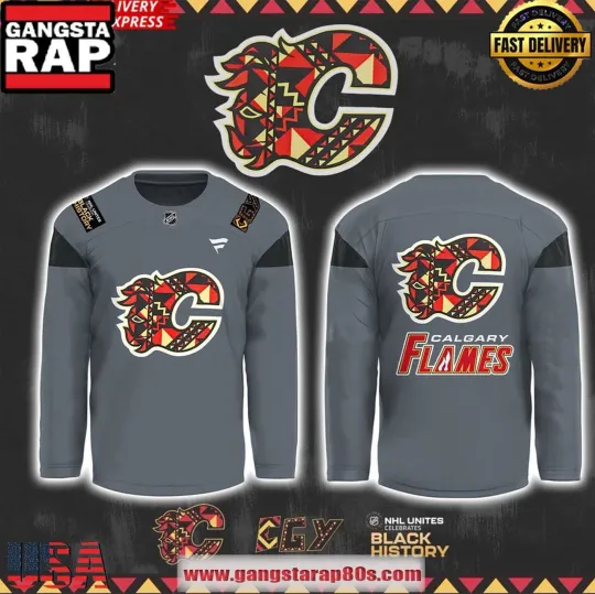 Discover Personalized Calgary Flames Black History Month 2025 Hockey Shirt Men's Fan Gear