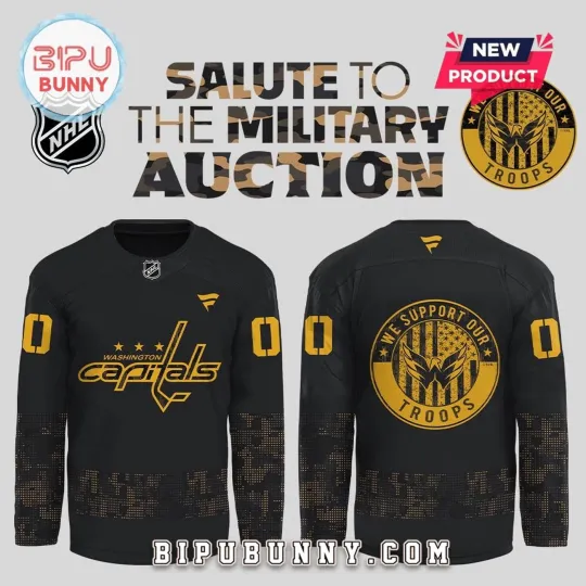 Discover Personalized Washington Capitals Salute to Military Hockey Shirt Men's Fan Gear