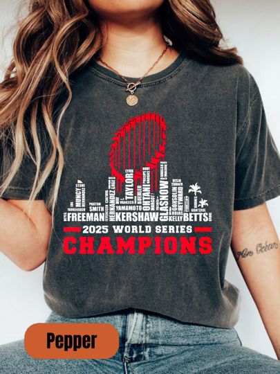 Discover 2025 All Team Player Champions Baseball T-Shirt, Los Angeles World Series Tee, Baseball Lover Shirt