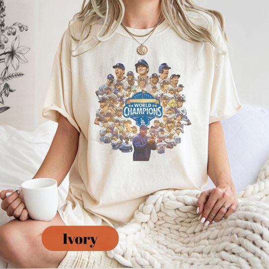 Discover Vintage 90s LA Baseball All Team 2025 World Champions T-Shirt
