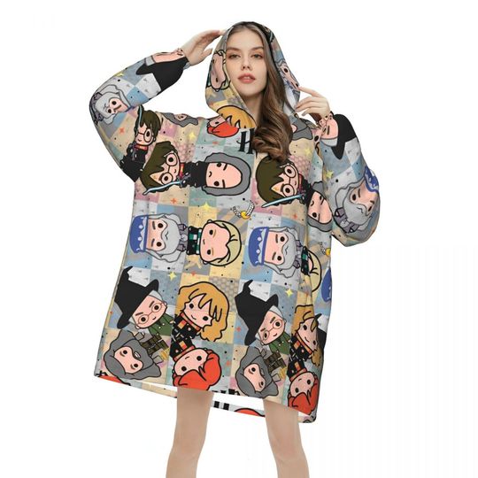 Discover Harrys Potters Magic School Blanket Hoodie