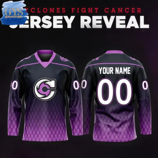 Discover Personalize Cyclones Cincinnati Cyclones Fight Cancer Hockey Shirt Fan Gear Gift