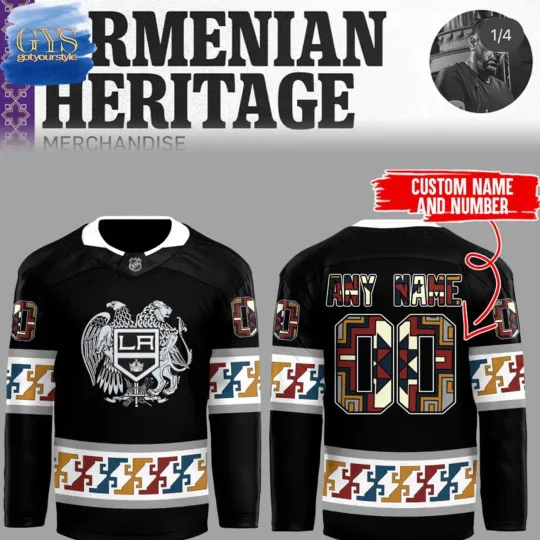 Discover Personalized Los Angeles Kings Armenian Heritage 2025 Hockey Shirt Fan Gear Gift