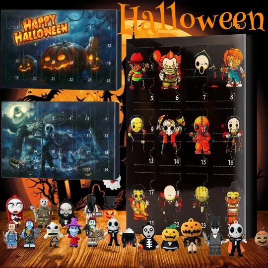 Discover 2025 Halloween Holiday Advent Calendar Halloween 24 Days Countdown Calendar Gift