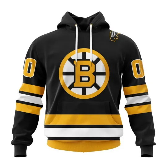 Personalized Boston Bruins Hoodie Black New 2025/2026 Home Design