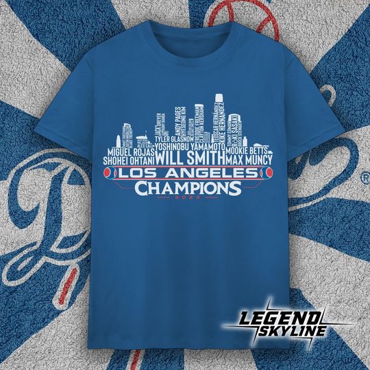 Discover Los Angeles Baseball World Champions Team Series 2025 T-Shirt