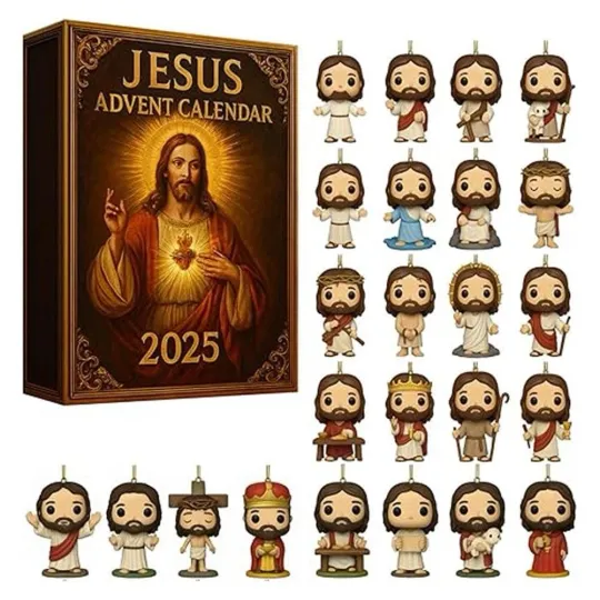 Discover JESUS-ADVENT CALENDAR Blind Box Christmas Countdown Pendant Christmas Tree Decor