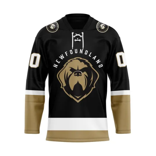 Discover Personalized Newfoundland Growlers Black Lace Hockey Shirt Men's Fan Gear Gift