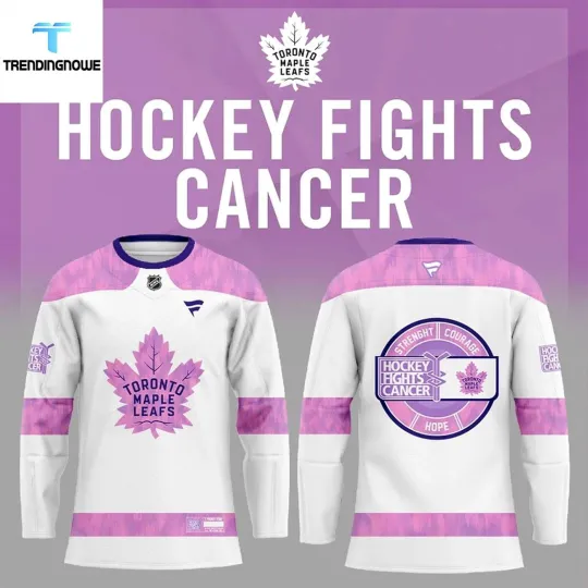 Discover Personalized Toronto Maple Leafs Hockey Fights Cancer 2025 Hockey Shirt Men's