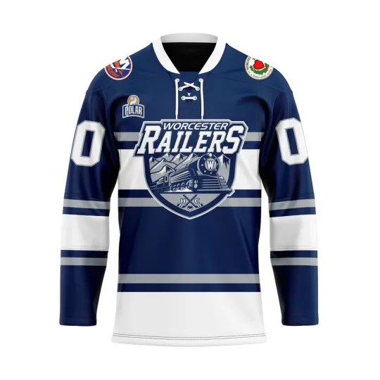 Discover Personalized Worcester Railers Home Lace Hockey Jersey for Men