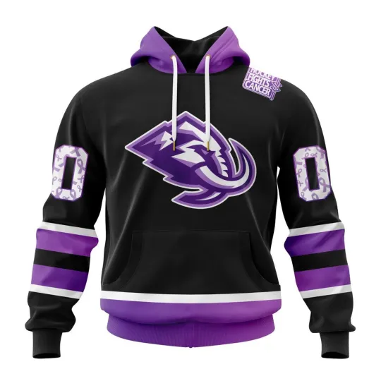Discover Personalized Utah Mammoth Hoodie Special Hockey Fights Cancer Design