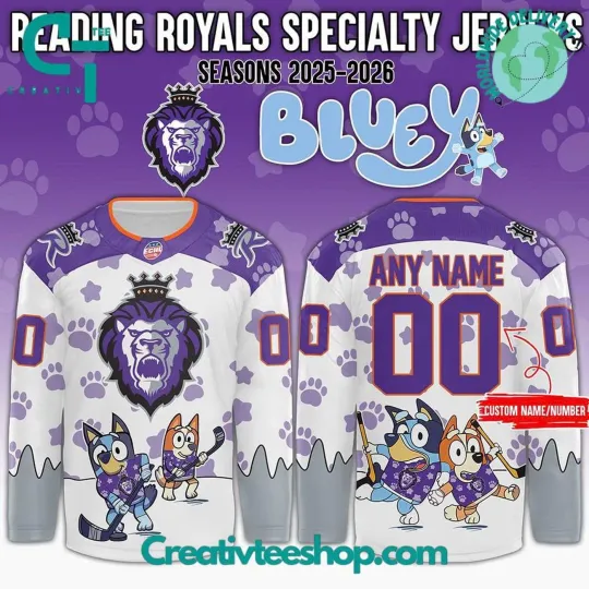 Discover Personalized Reading Royals x BlueyDad Day 2025 Hockey Shirt Men's Fan Gear Gift