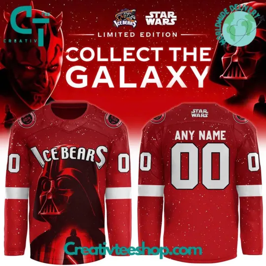 Discover Personalized Knoxville Ice Bears x Star Wars Hockey Shirt Men's Fan Gear Gift