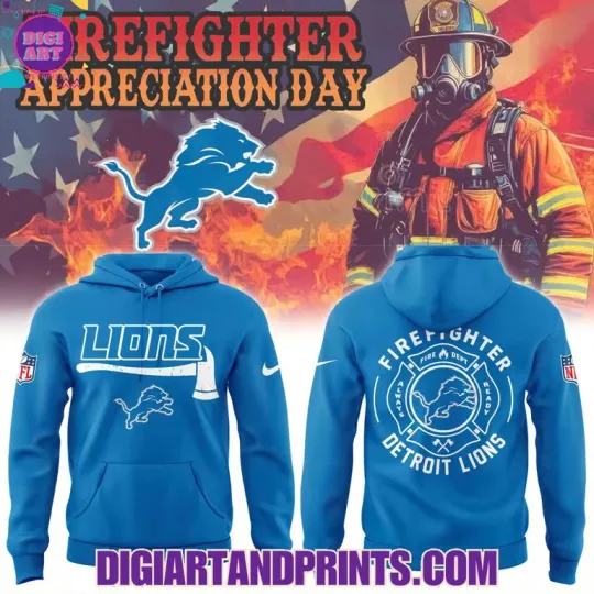 Discover Firefighter Appreciation Day 2025 Lions Hoodie