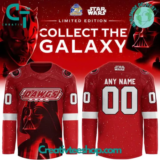 Discover Personalized Roa.noke Rail Yard Da.wgs x Star Wars Hockey Shirt Men's Fan Gear