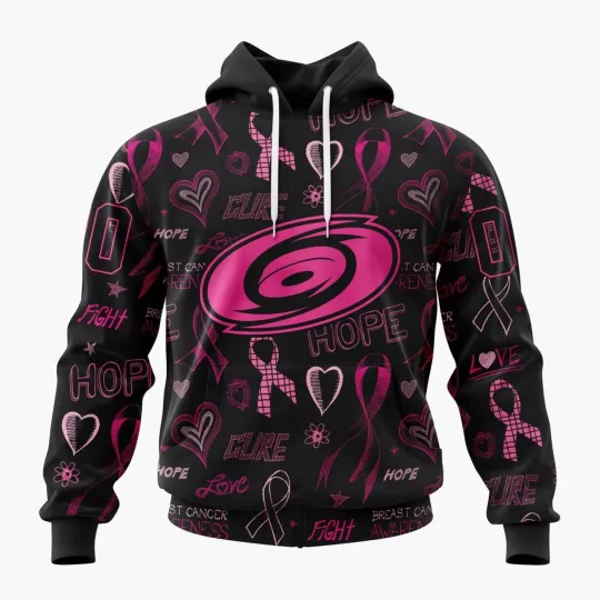 Discover Personalized Carolina Hurricanes Hoodie Special Pink Breast Cancer Awareness