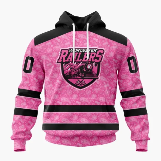 Discover Personalized Worcester Railers Hoodie Special Pink Fights Breast Cancer