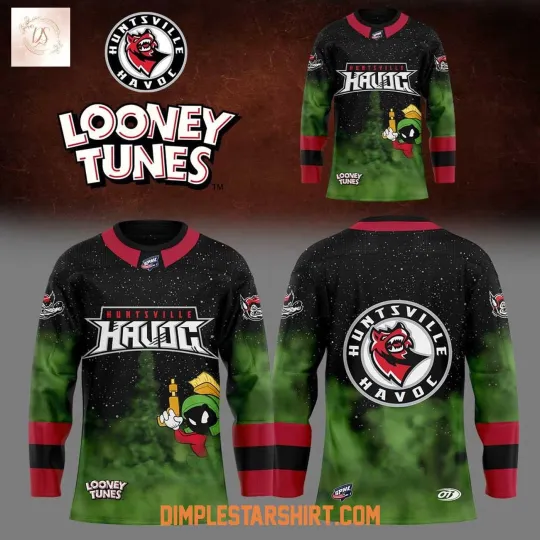 Personalized Huntsville Havoc Looney Tunes Men's Hockey Jersey