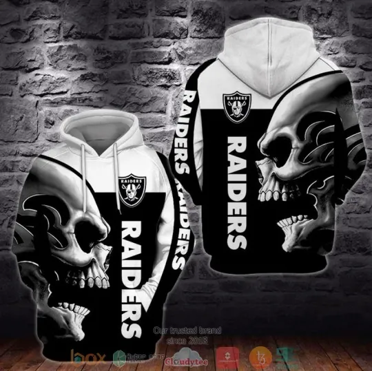 Discover football Las Vegas Skull 3D Hoodie, Gift For Fans, Christmas Gift