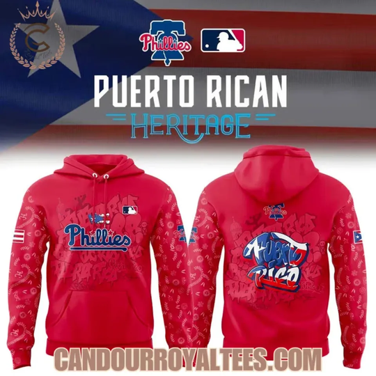 Phillies Puerto Rican Heritage Hoodie, Gift For Fans, Christmas Gift