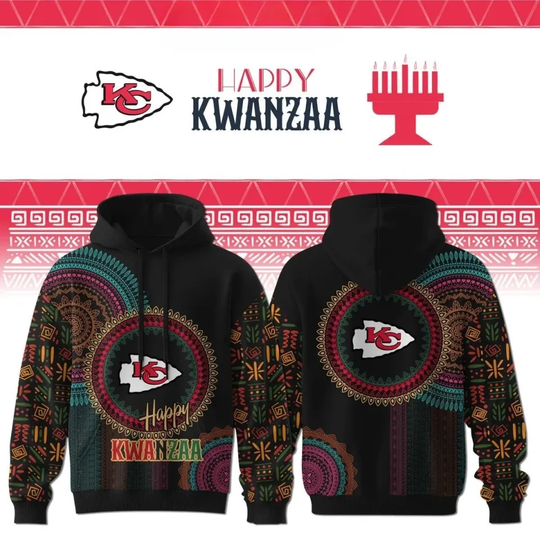 Kansas Happy Kwanzaa Hoodie, Gift For Fans, Christmas Gift