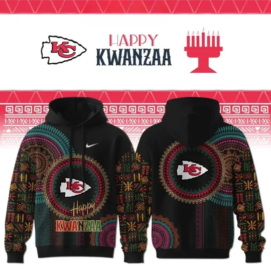 Discover Kansas Happy Kwanzaa Hoodie, Gift For Fans, Christmas Gift