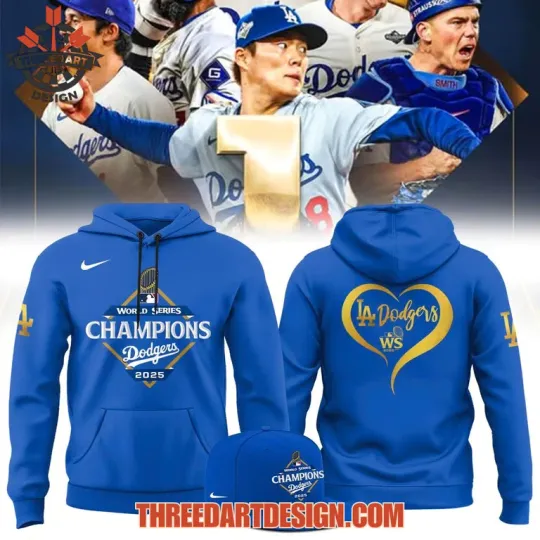 Discover L.A. Dodger*s WS Champions 2025 Hoodie, Gift For Fans, Christmas Gift