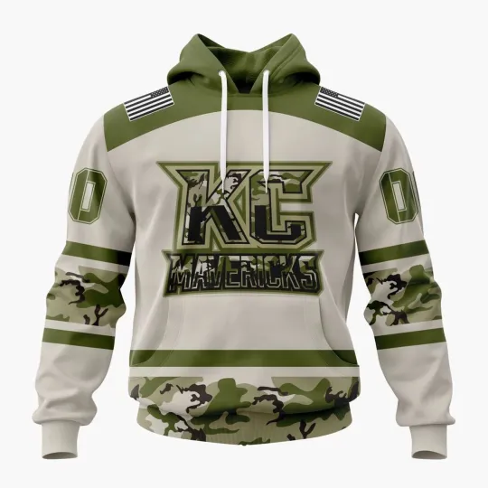 Personalized Kansas City Mavericks Hoodie Military Appreciation Design