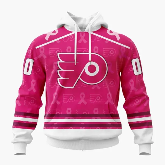 Discover Personalized Philadelphia Flyers Hoodie Special Pink Fights Breast Cancer