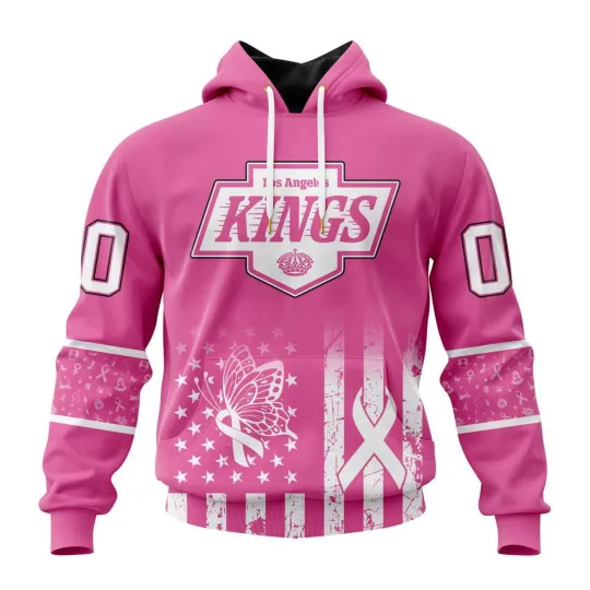 Discover Personalized Los Angeles Kings Hoodie Breast Cancer Awareness Design