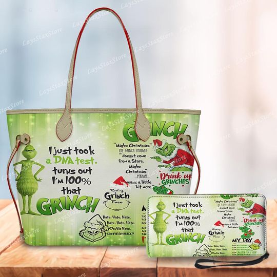 Discover Personalized funny character Christmas Tote Handbag, funny character Women Bags, funny character Lovers Handbag, Woman Handbag, Custom Leather Bag, Christmas Gifts