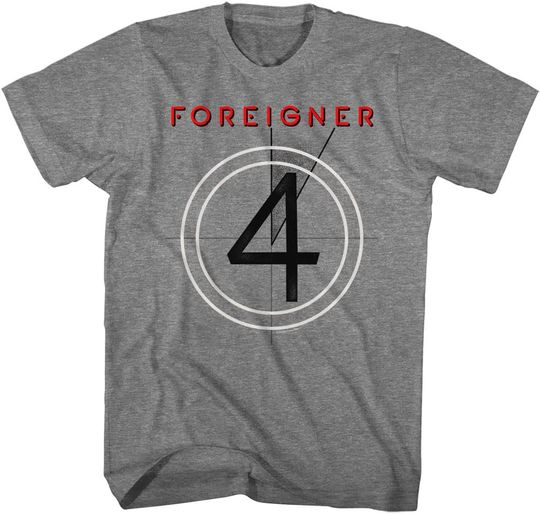 Discover American Classics Foreigner 4 Album Cover T-Shirt Short Sleeve 80s Music Graphic Tee