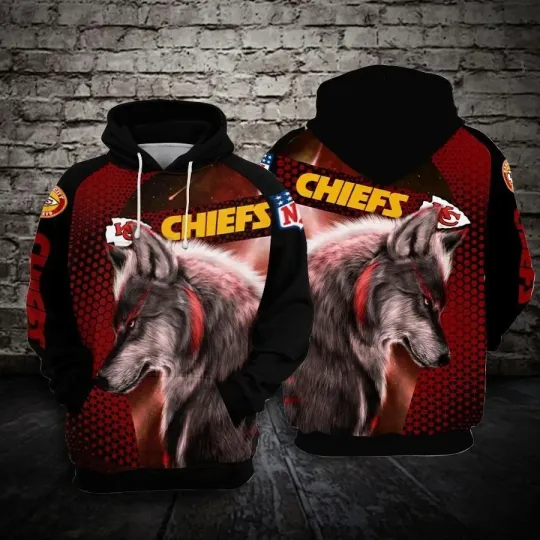Discover Kansas Fierce Wolf Pack 3D Hoodie