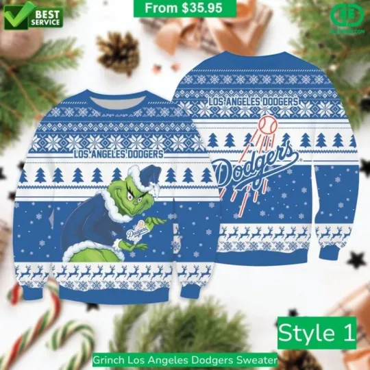 Discover LotsAngele Dodger Ugly Sweater with Funny Character