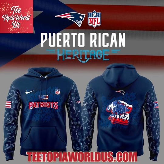 Discover Patriots Puerto Rican Heritage Hoodie, Gift For Fans, Christmas Gift