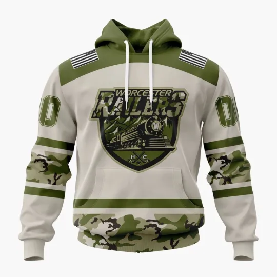 Discover Personalized Worcester Railers Hoodie Military Appreciation Design