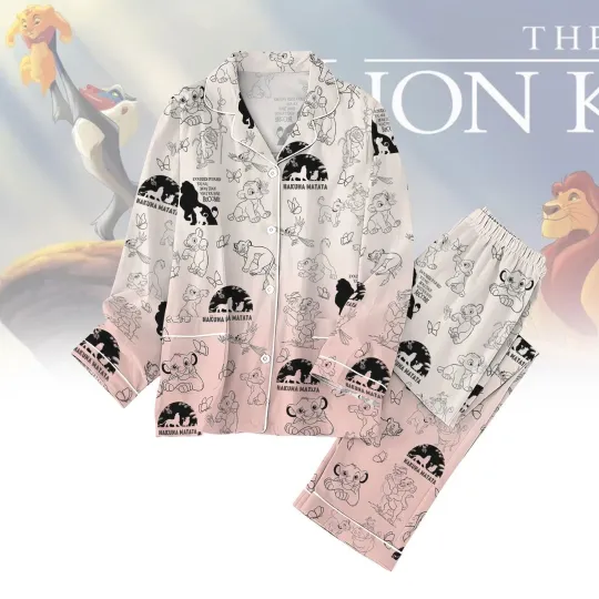 The Lion King Simba And Friends Hakuna Matata Christmas Gift Pajamas Set