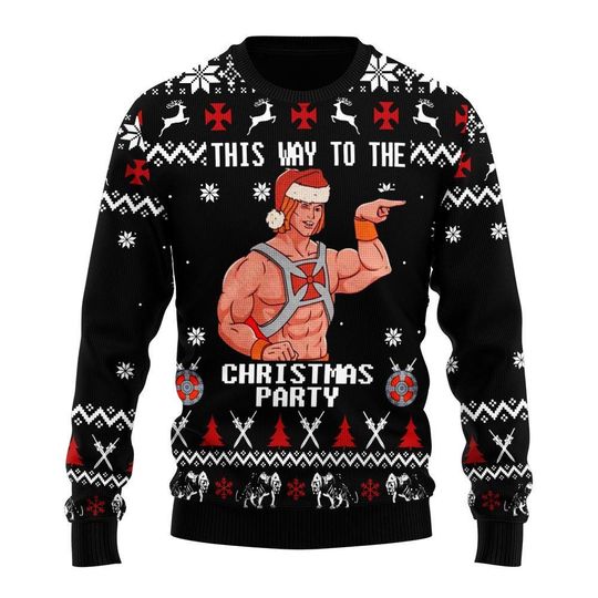 Discover Heman Knitting Pattern 3D Print Ugly Christmas Sweater