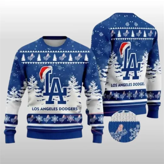 Discover 2025 Christmas Dodgers MLB Special Ugly Sweater Size XS-5XL