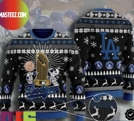 Discover Los Angeles Dodger Snoopy World Series For Holiday Ugly Christmas Sweater