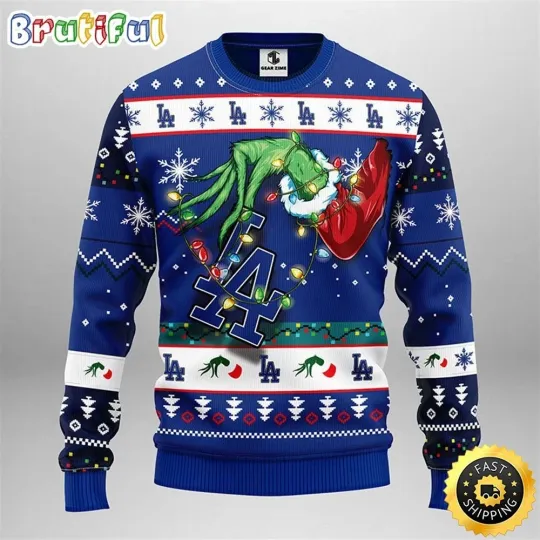 Discover MLB Los Angeles Dodger Christmas Ugly Sweater funny character Size XS-5XL