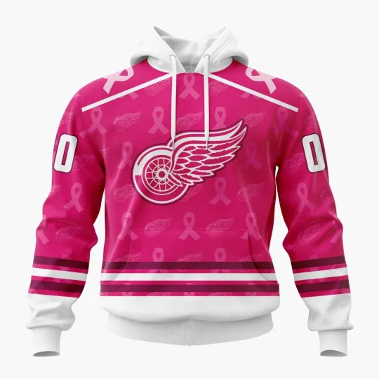 Discover Personalized Detroit Red Wings Hoodie Special Pink Fights Breast Cancer