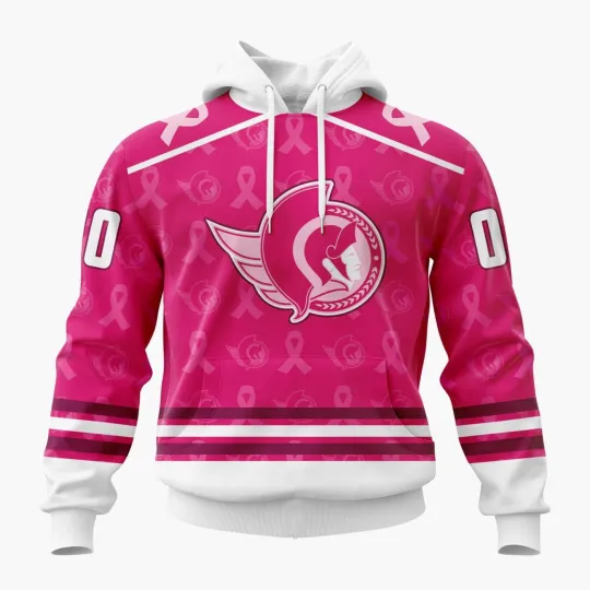 Discover Personalized Ottawa Senators Hoodie Special Pink Fights Breast Cancer