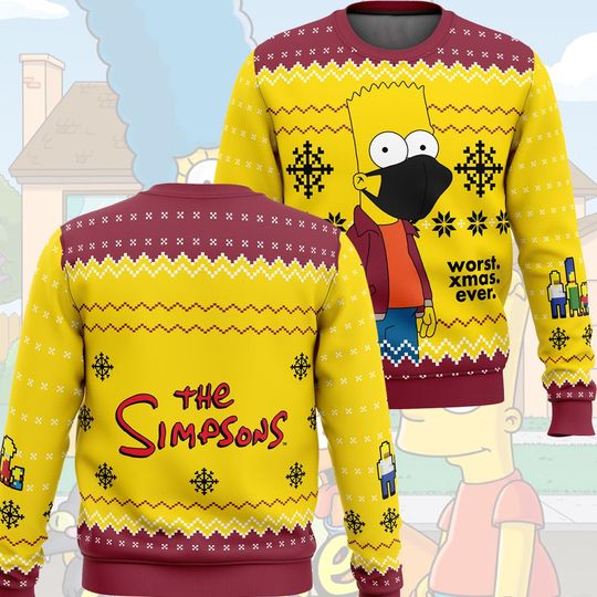 Simpsons Ugly Christmas Sweater, Homer Santa Funny Holiday Sweater, All Homer Want For Christmas Ugly Xmas Sweater