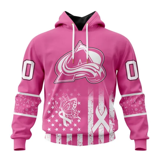 Discover Personalized Colorado Avalanche Hoodie Cancer Awareness Design